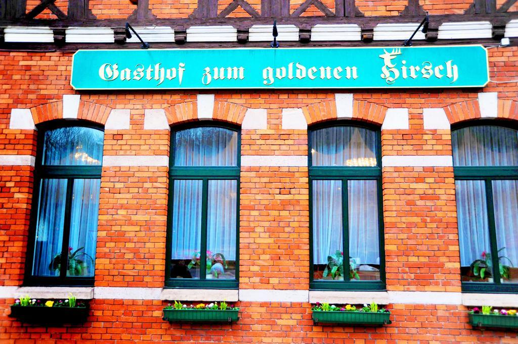 Hotel Zum Goldenen Hirsch Sankt Kilian Bagian luar foto